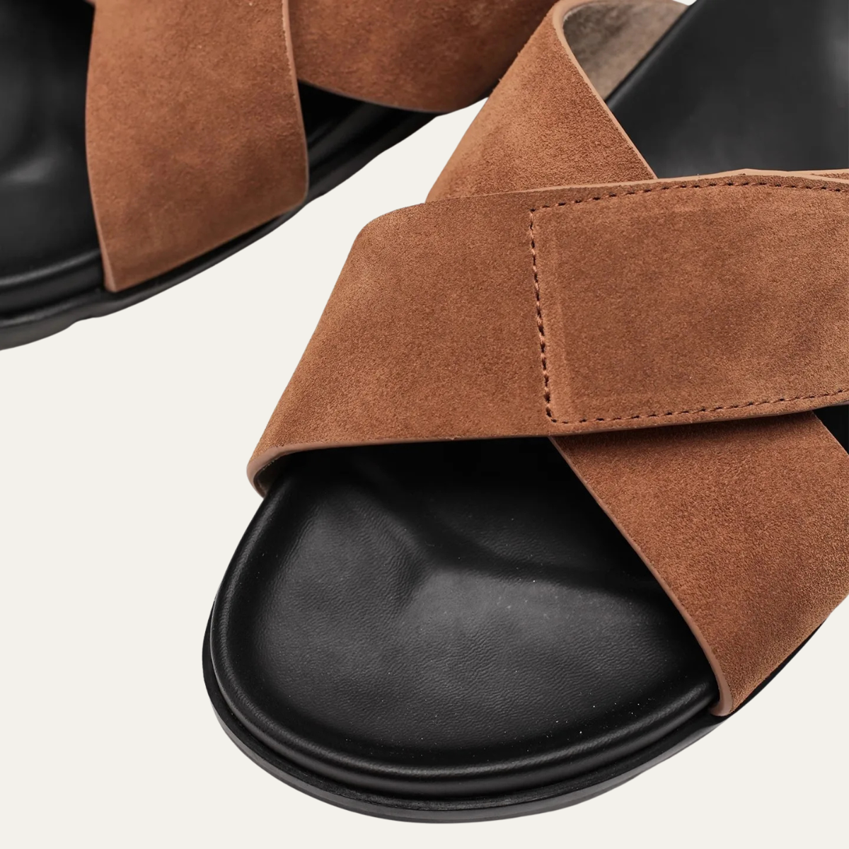 The Sheffield Men’s Cross Strap Slide Sandals