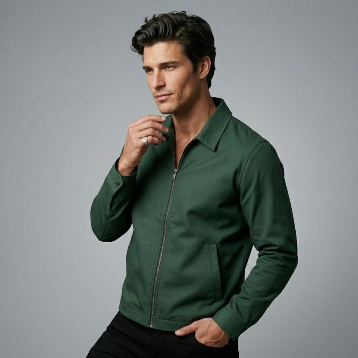 Men’s Harrington Lightweight Zip Up Jacket