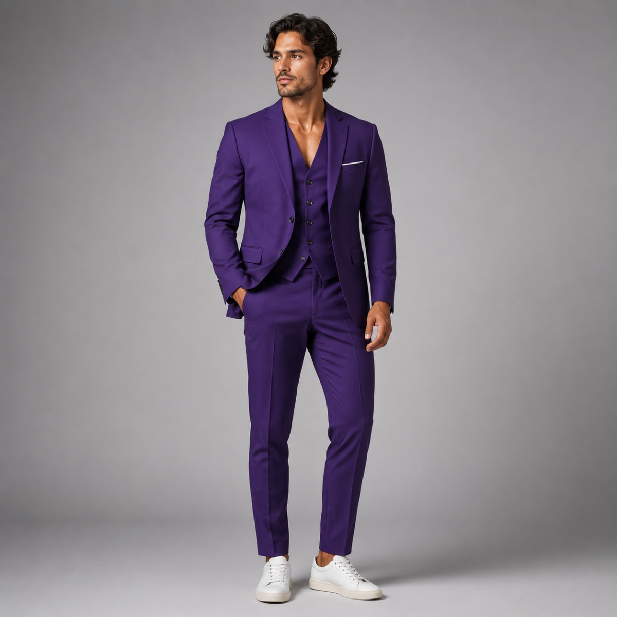 The Ancona Men’s 3 Piece Suit – Elegant Formal Wedding & Business Suit Set