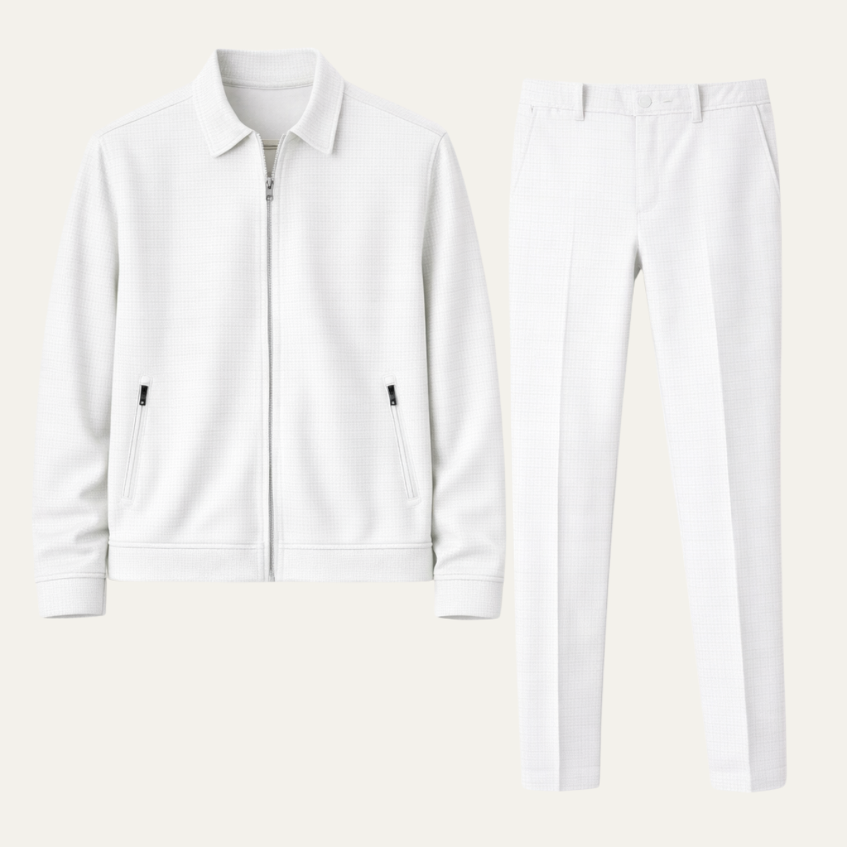 The Napoli Men’s Casual Summer Set – Jacket & Trousers Set