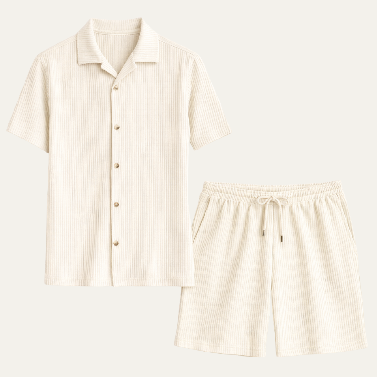 The Chamonix Men’s Trendy Summer Short Sleeve Shirt &amp; Shorts Set