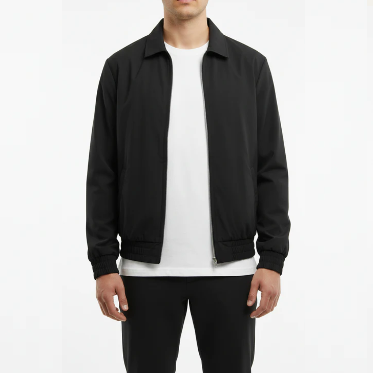 The Reno Men's Premium Tech Tracksuit Set - Black