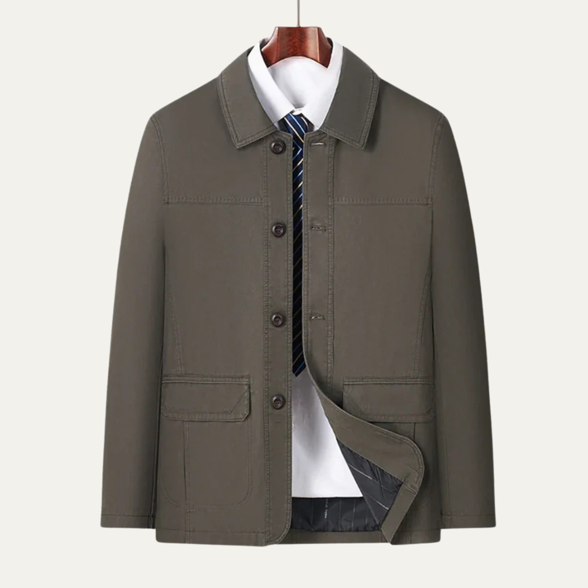 Men’s Lightweight Button Up Casual Jacket
