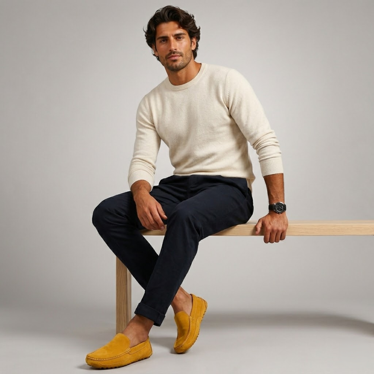 The Epsom Men’s Trendy Suede Leather Slip-On Loafers