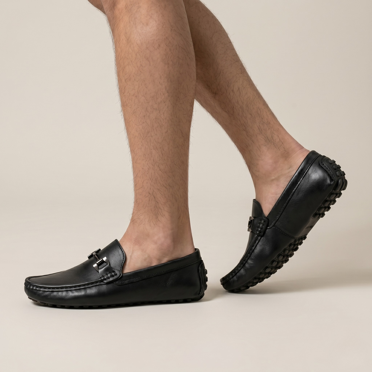 The Dover Men’s Leather Dress Loafers with Horsebit Detail