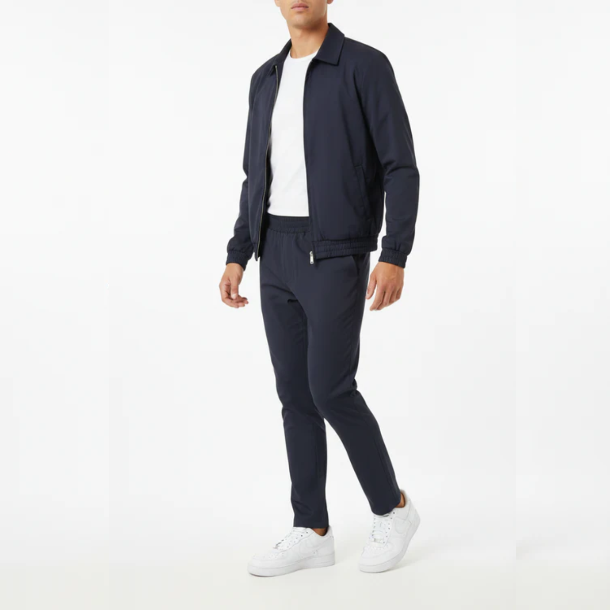 The Reno Men's Premium Tech Tracksuit Set - Navy Blue
