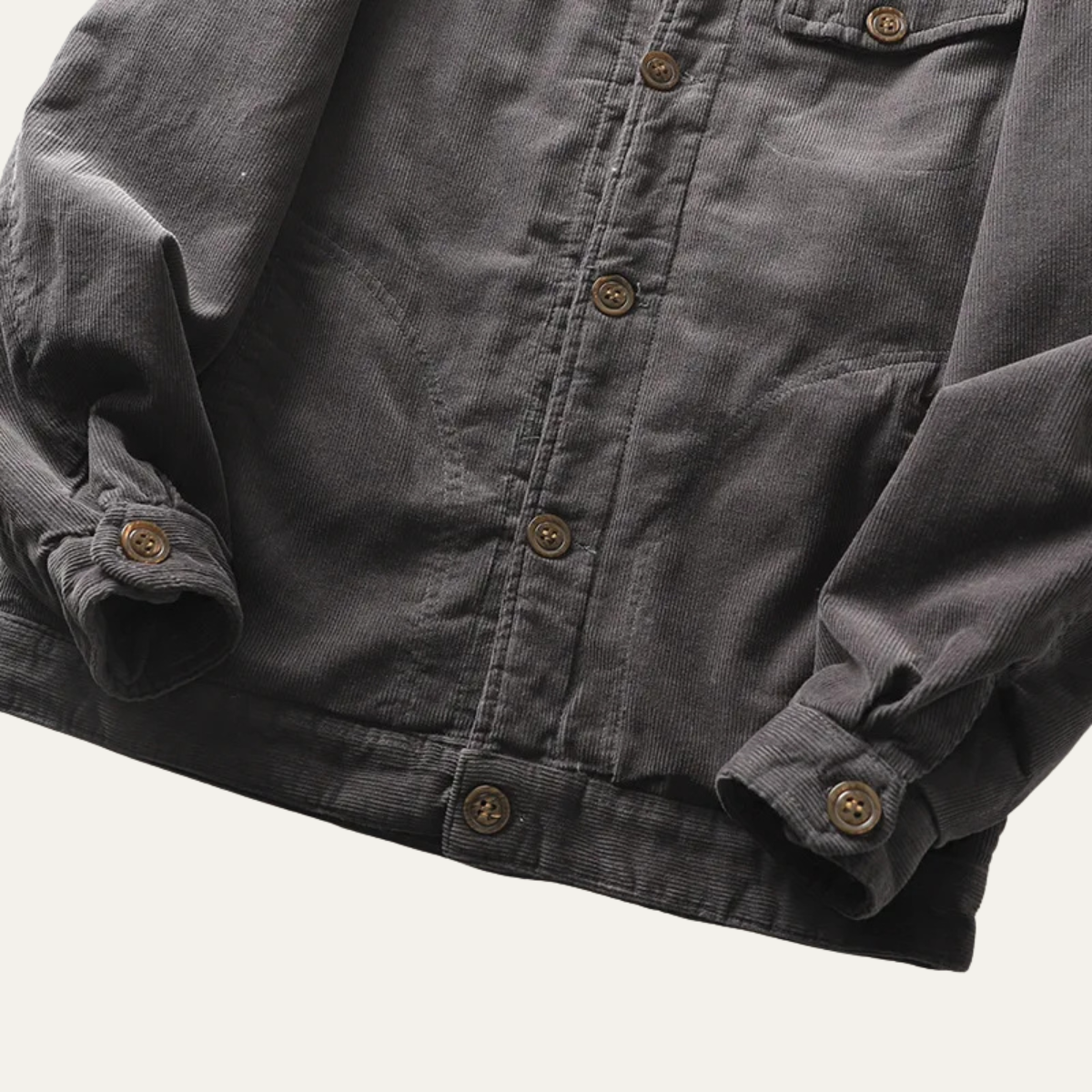 Men’s Casual Button Up Corduroy Jacket