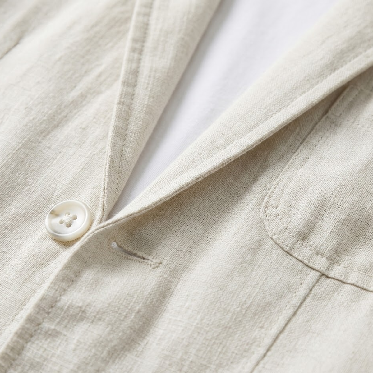 The Recco Men’s Single Breasted Summer Linen Blazer Jacket