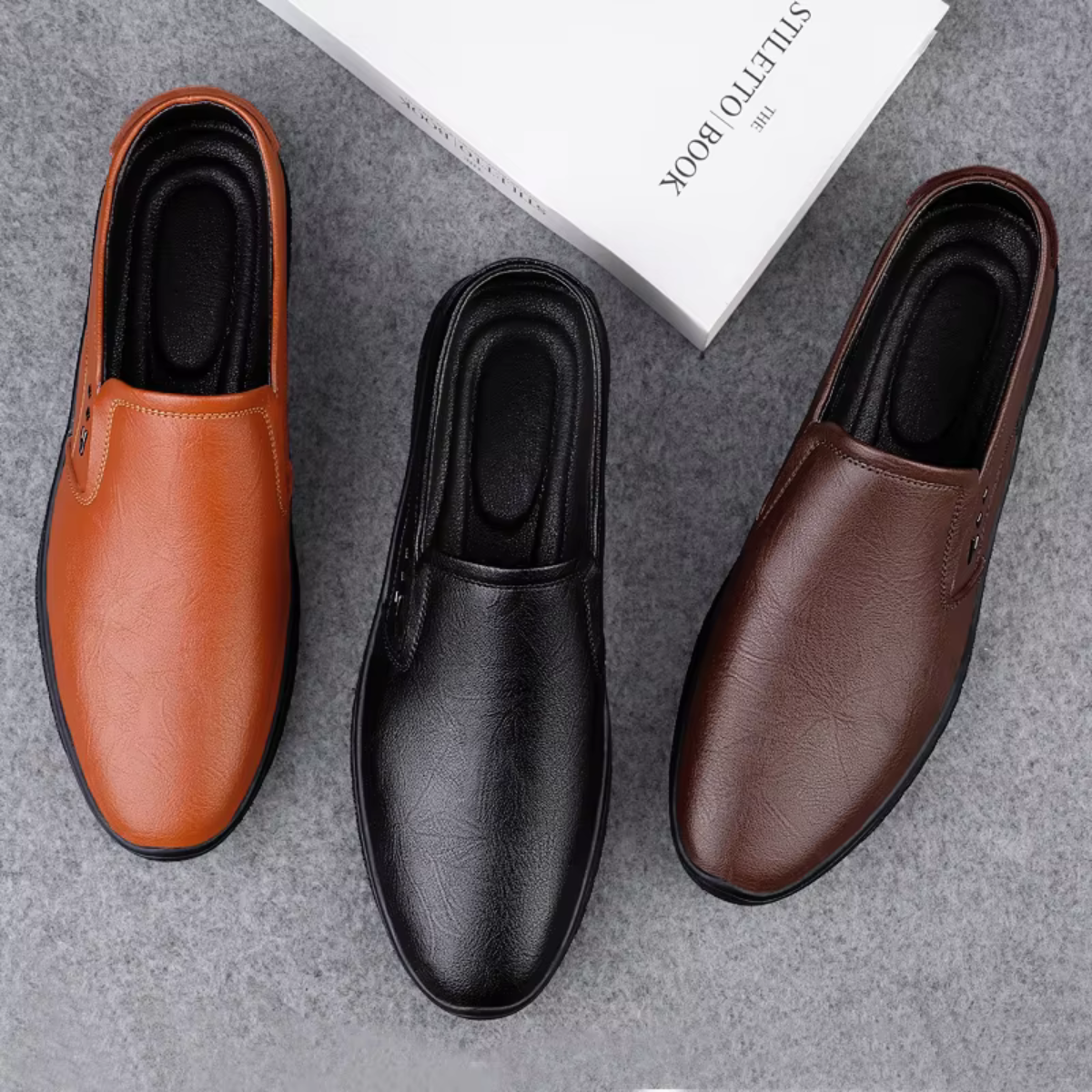 The Portsmouth Men’s Mocassin Slip On Casual Dress Shoes