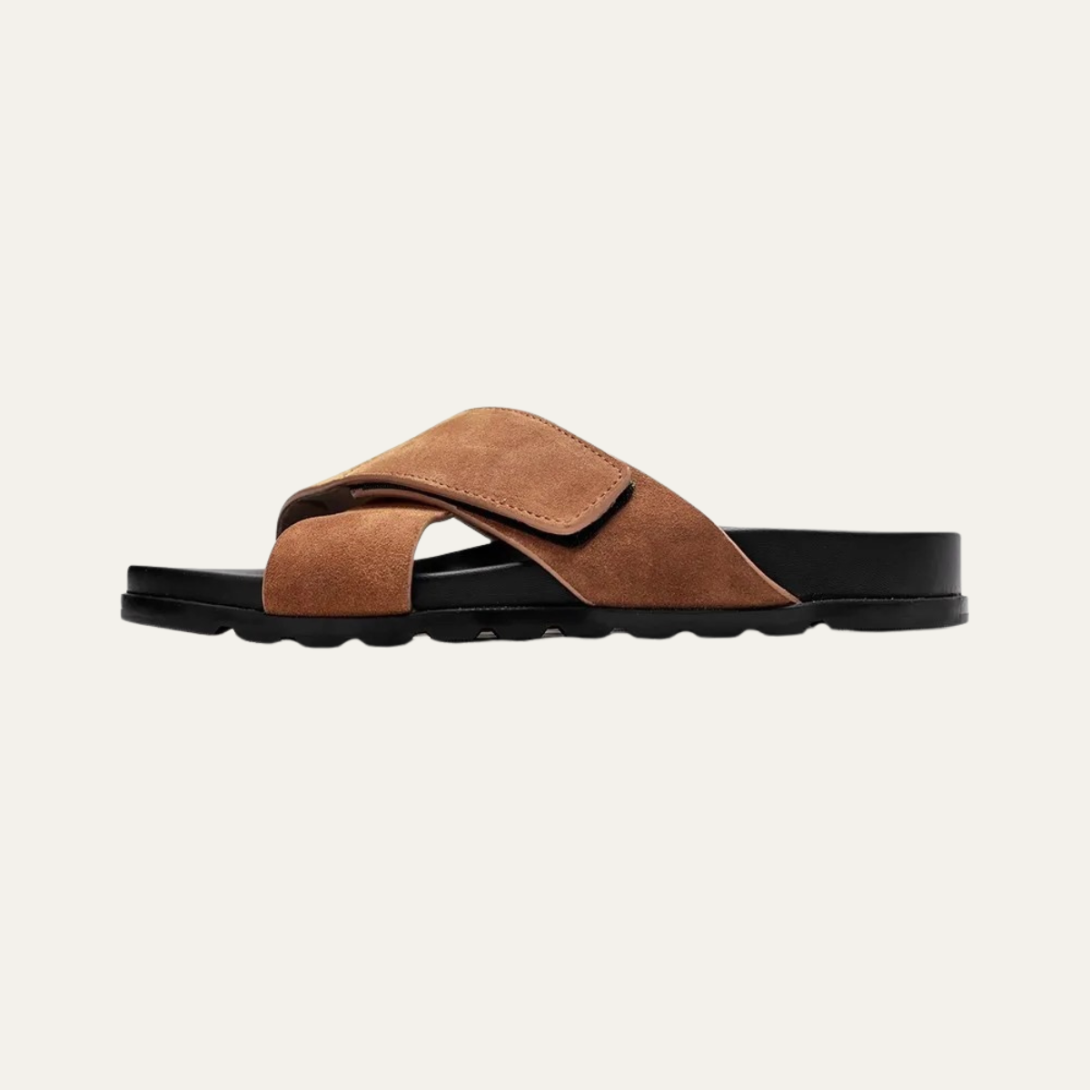 The Sheffield Men’s Cross Strap Slide Sandals