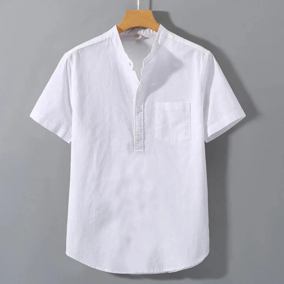 The Shrewsbury Men’s Lightweight Cotton Linen Short Sleeve Shirt