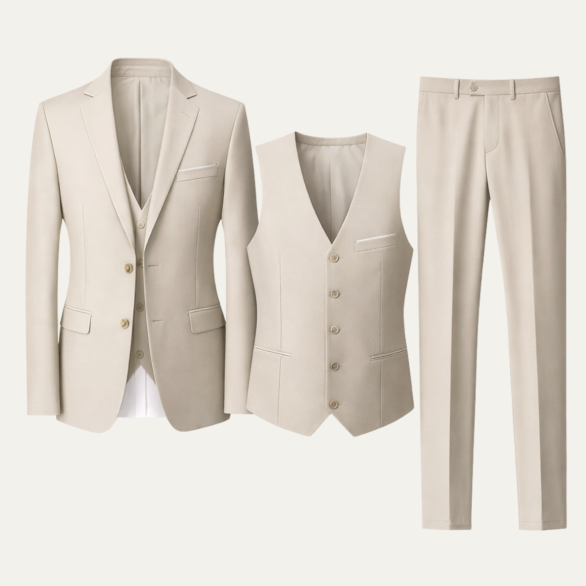The Recanati Men’s 2 Piece Suit – Trendy Formal Wedding &amp; Business Suit Set