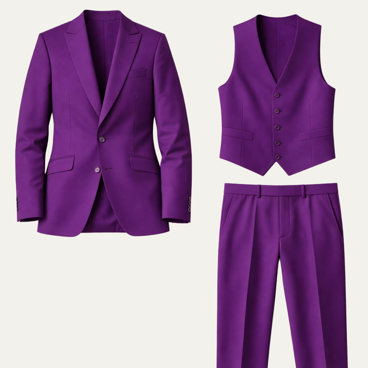The Montalcino Men’s Luxury 3 Piece Set - Jacket, Gilet & Trousers
