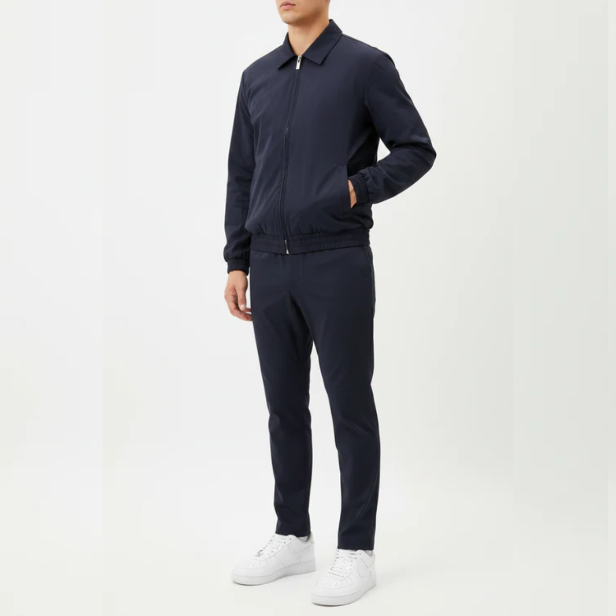 The Reno Men's Premium Tech Tracksuit Set - Navy Blue