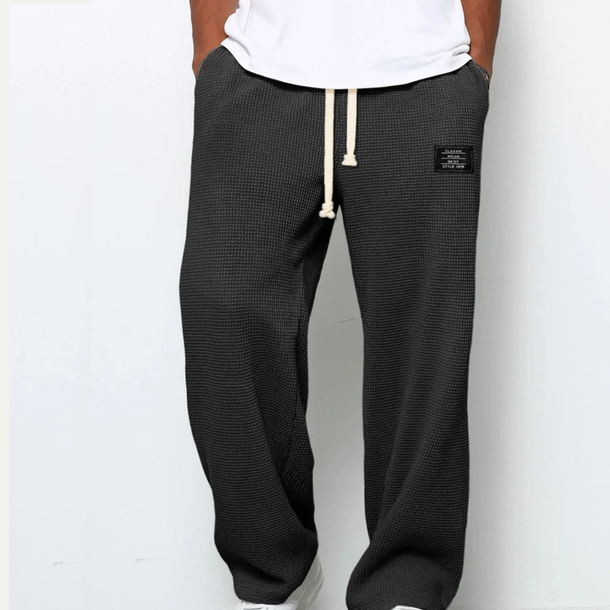 The Clayton Men's Waffle Knit Relaxed Sweatpants