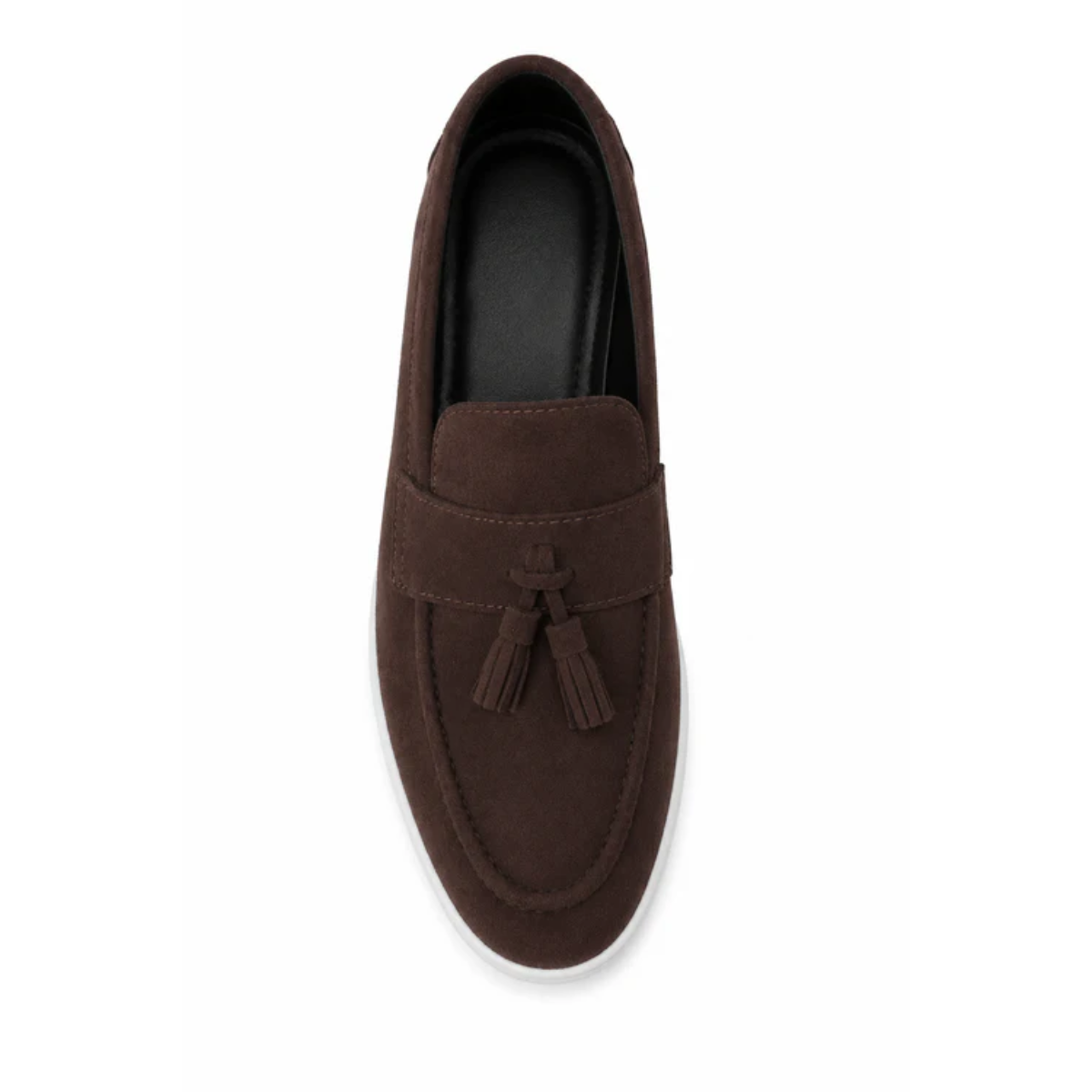 The Prescott Men's Suede Tassel Slip On Loafers - Brown
