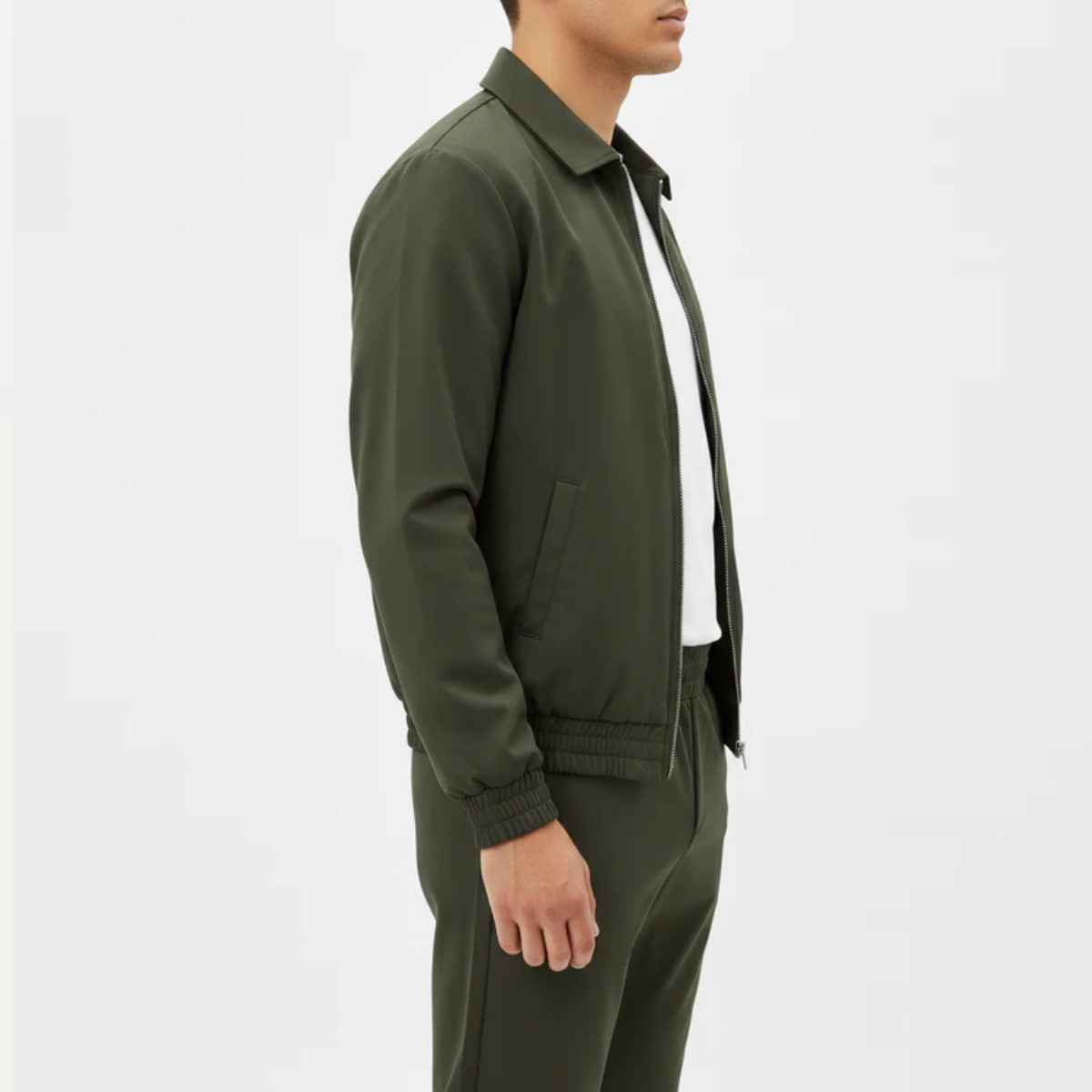 The Reno Men's Premium Tech Tracksuit Set - Army Green