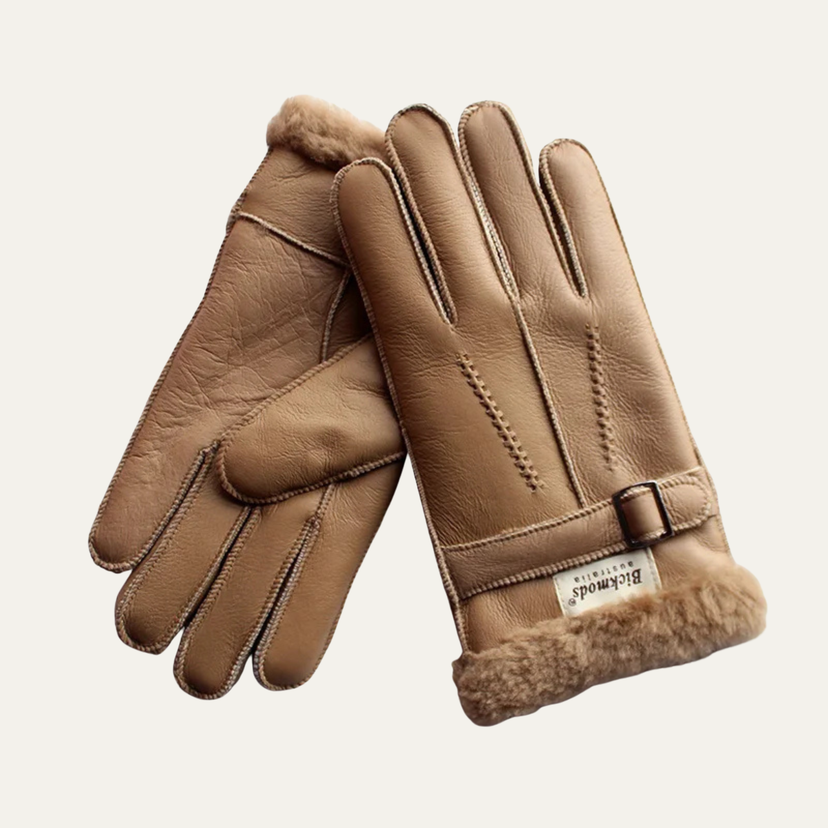 The Brenton Men’s Sheepskin Fur Winter Gloves