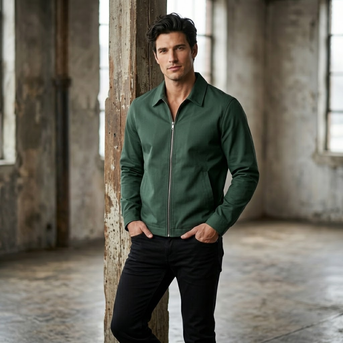 Men’s Harrington Lightweight Zip Up Jacket