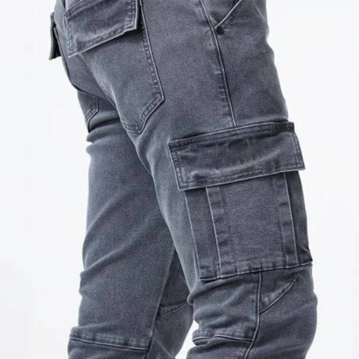 The Cincinnati Men's Slim Fit Stretch Cargo Jeans
