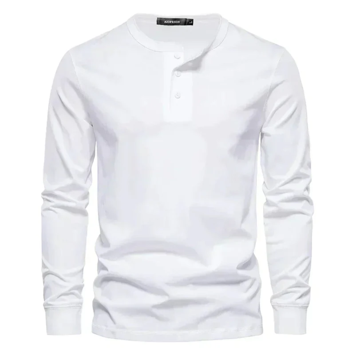 The Venice Men's Casual Button Neck Cotton Tee