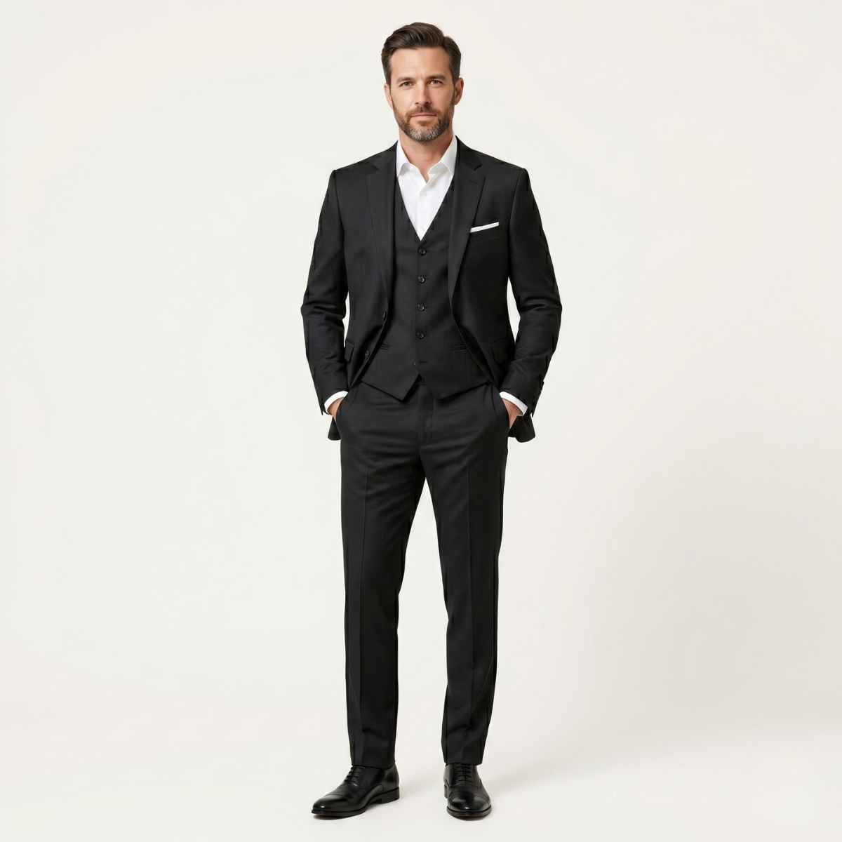 The Posillipo Men’s Tailored Suit Set – Blazer Waistcoat Trousers
