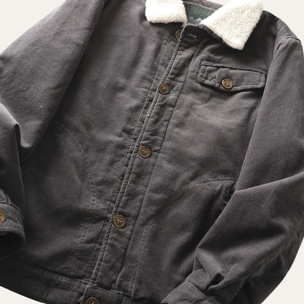 Men’s Casual Button Up Corduroy Jacket