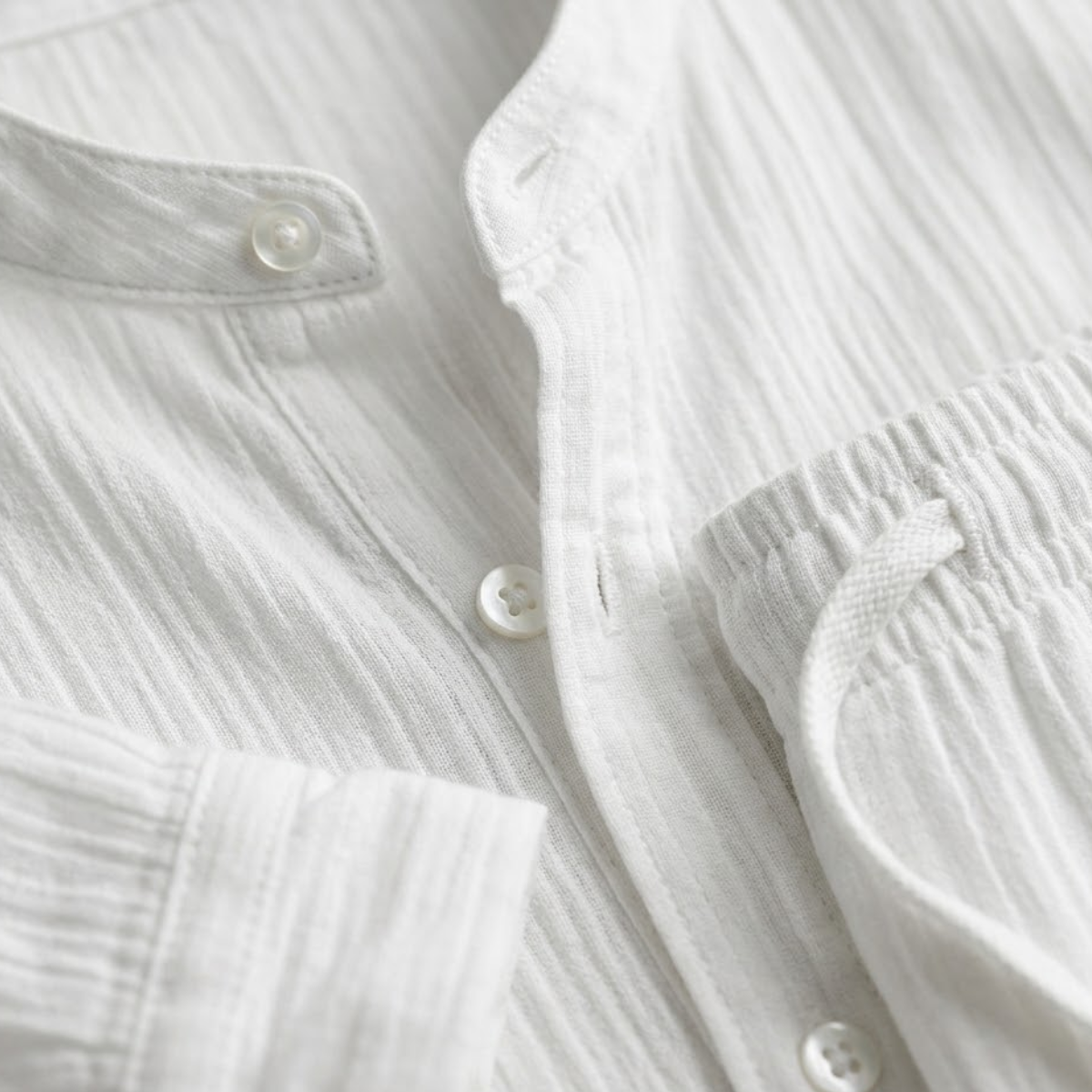 The Paris Men's Casual Summer Set - Long Sleeve Shirt and Trousers