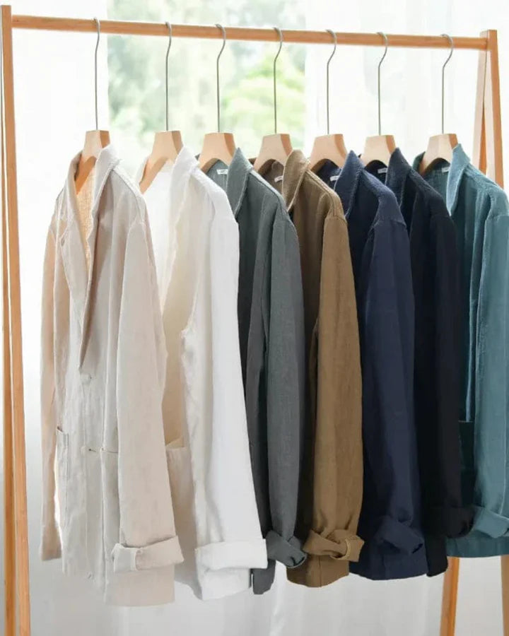 The Newport Men's Lightweight Casual Linen Blazer