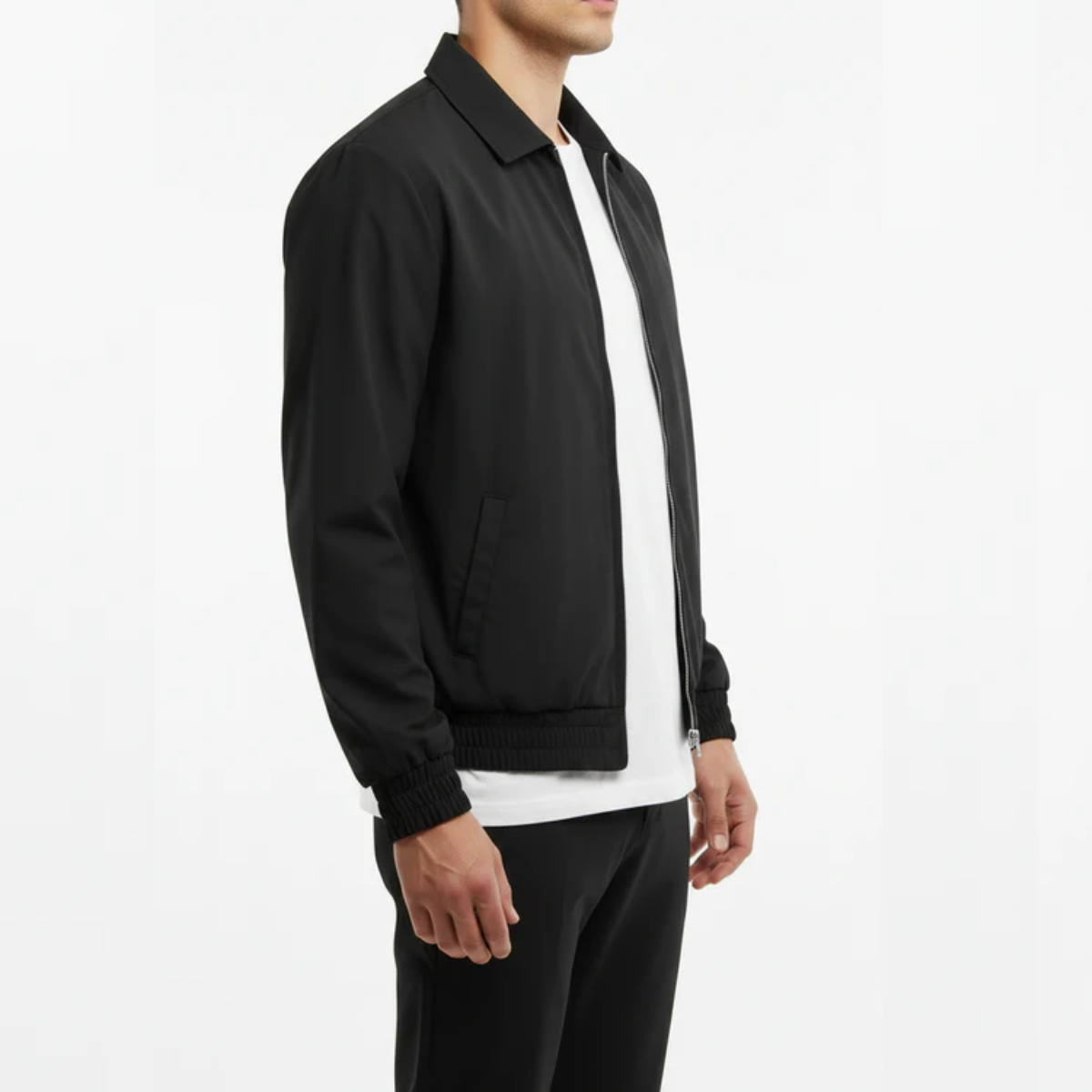 The Reno Men's Premium Tech Tracksuit Set - Black
