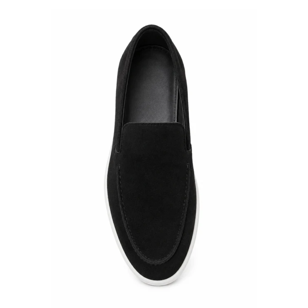 The Sheridan Men's Lightweight Slip On Suede Loafers - Black