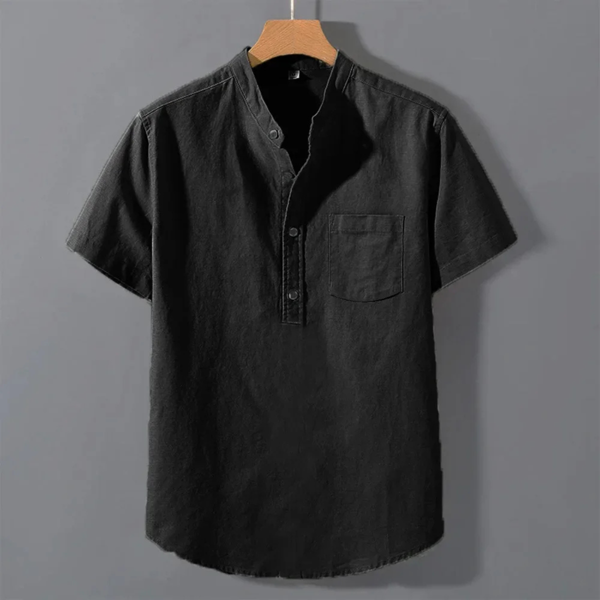 The Shrewsbury Men’s Lightweight Cotton Linen Short Sleeve Shirt