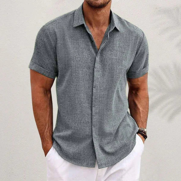 The Stowe Men's Linen Button Up Summer Shirt