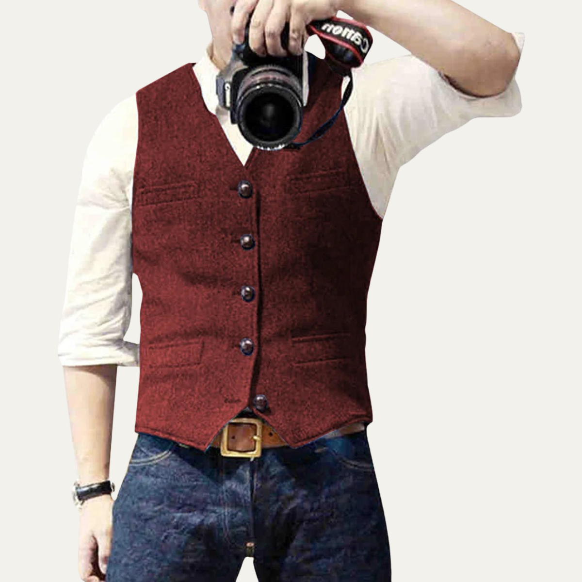 The St. Andrews Men's Elegant Button Up Vintage Waistcoat