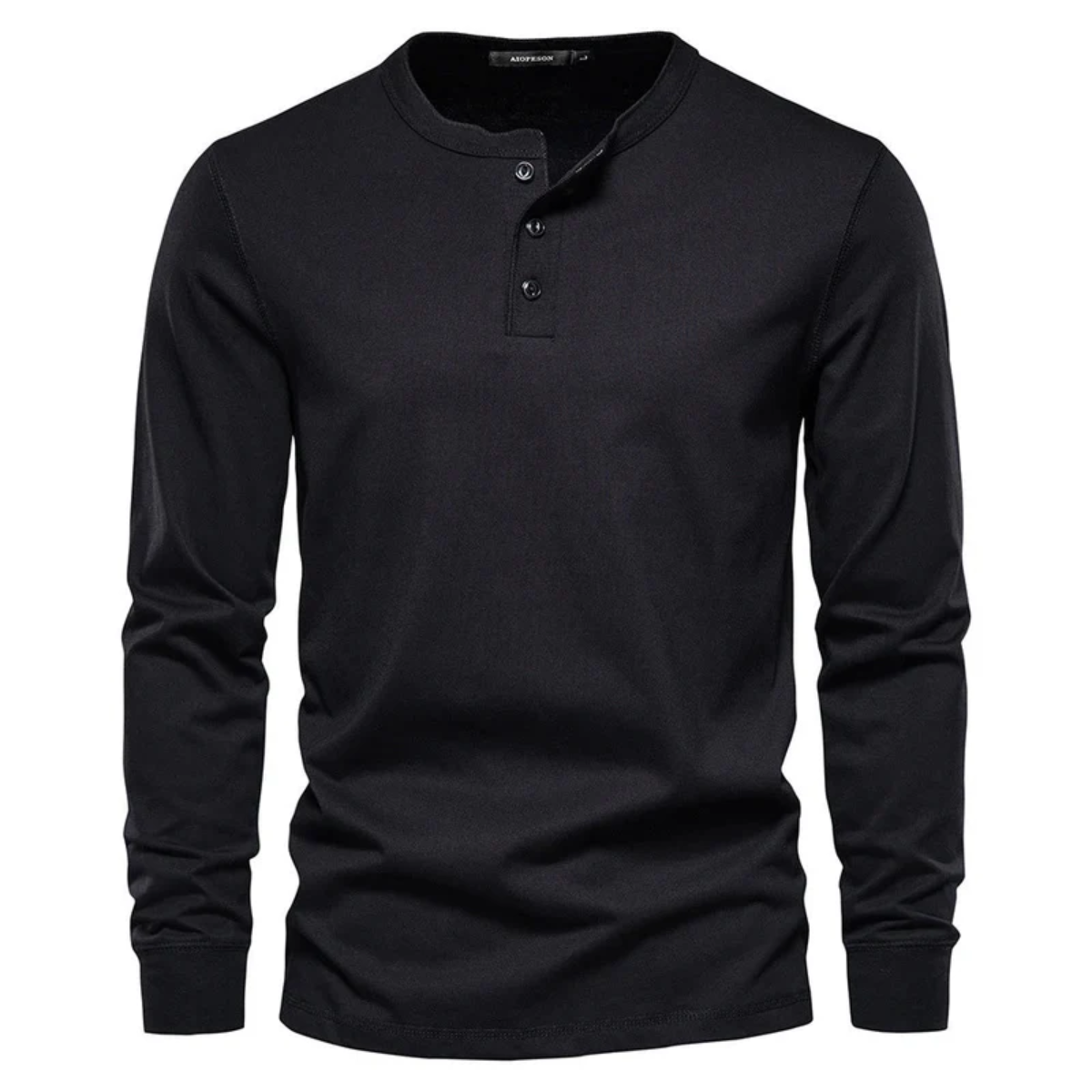 The Venice Men's Casual Button Neck Cotton Tee