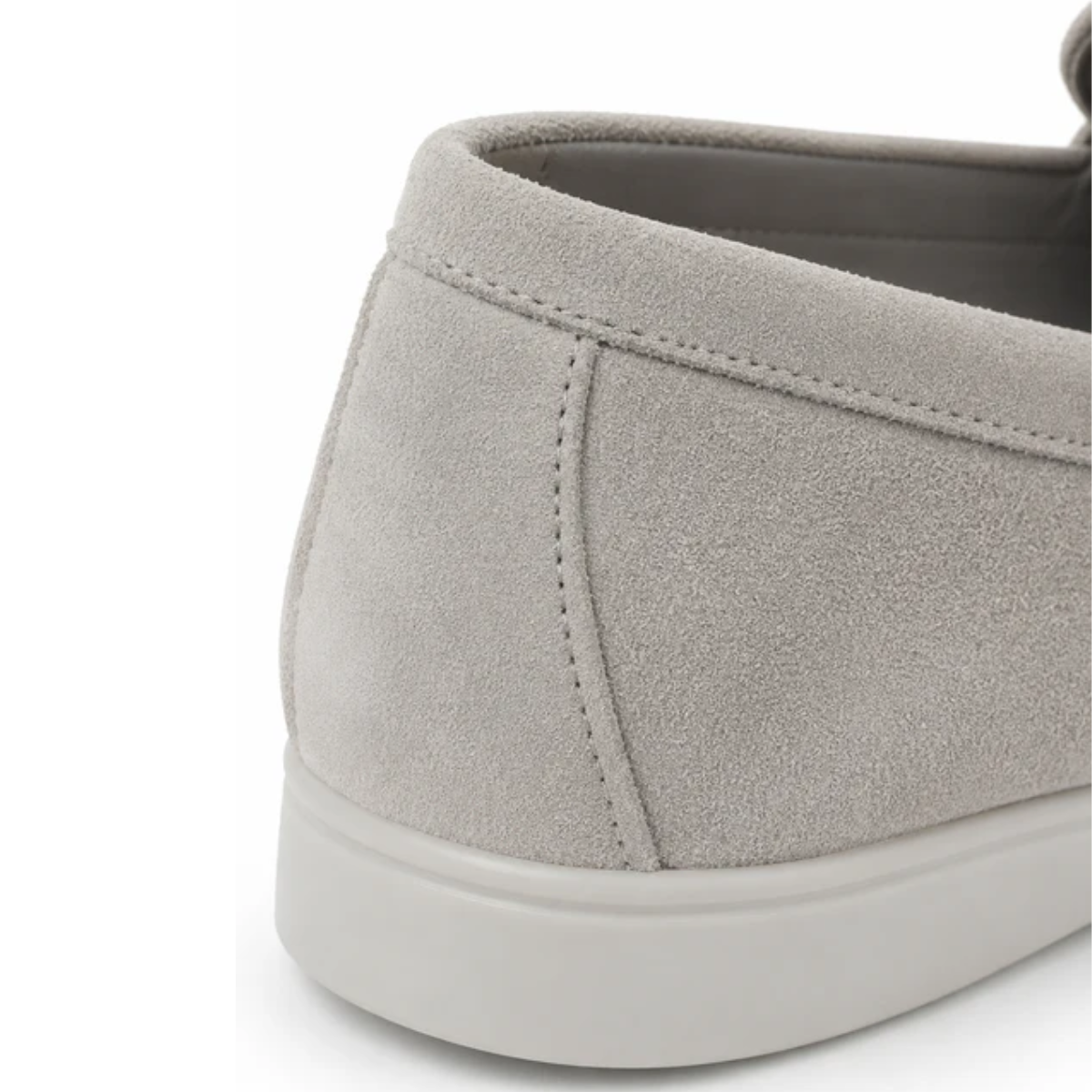 The Prescott Men's Suede Tassel Slip On Loafers - Grey