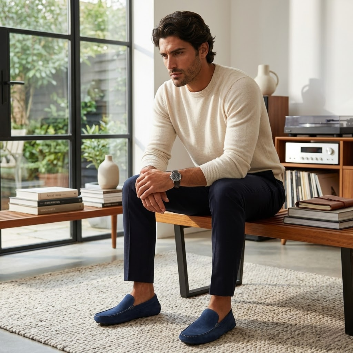 The Epsom Men’s Trendy Suede Leather Slip-On Loafers