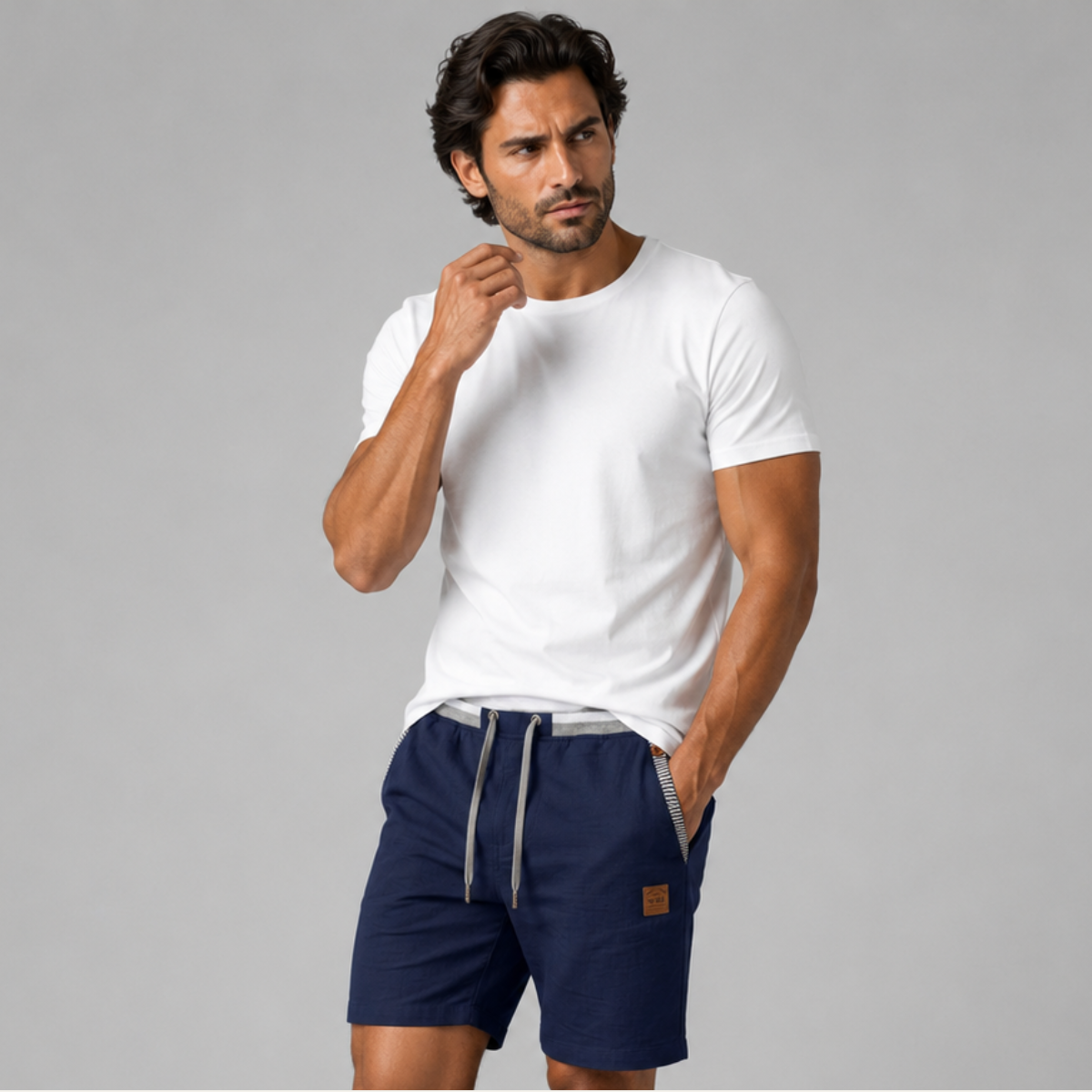 The Sacramento Men's Drawstring Linen Summer Shorts