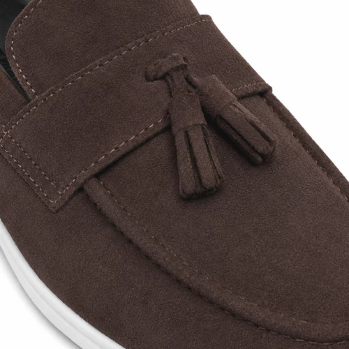 The Prescott Men's Suede Tassel Slip On Loafers - Brown