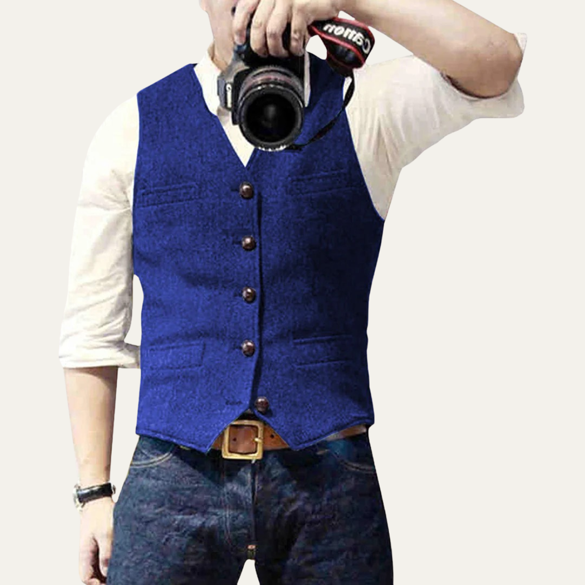 The St. Andrews Men's Elegant Button Up Vintage Waistcoat