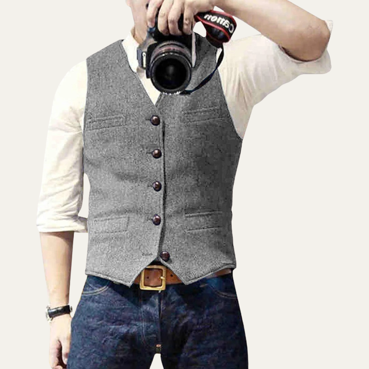 The St. Andrews Men's Elegant Button Up Vintage Waistcoat