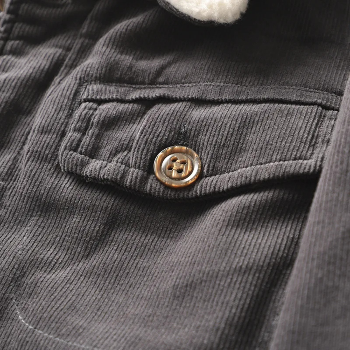 Men’s Casual Button Up Corduroy Jacket