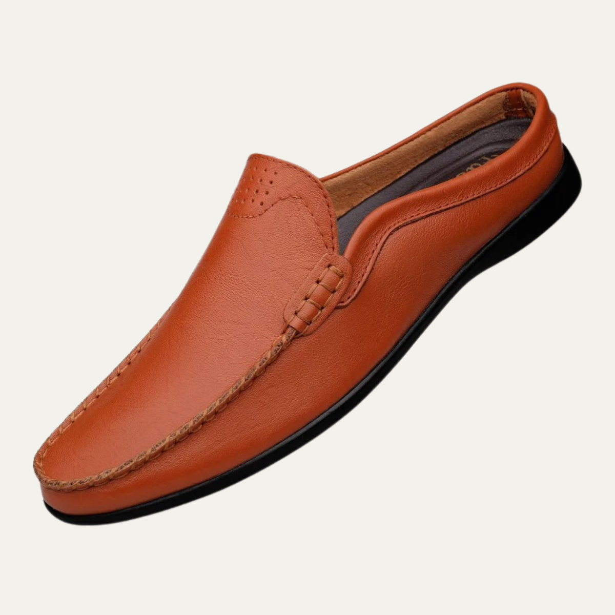 The Varenna Men’s Casual Mule Leather Loafers