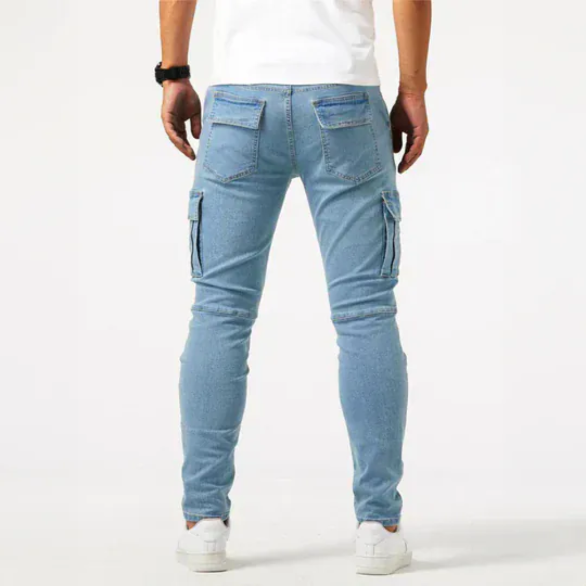 The Cincinnati Men's Slim Fit Stretch Cargo Jeans