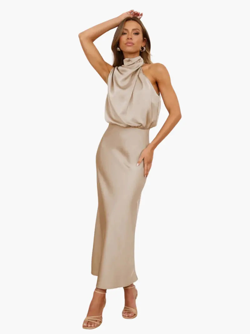 Women's No Sleeve Maxi Dress in Seven Shades