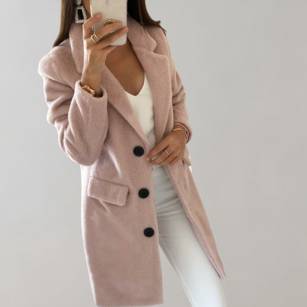 Women's Extended Blazer with Front Buttons
