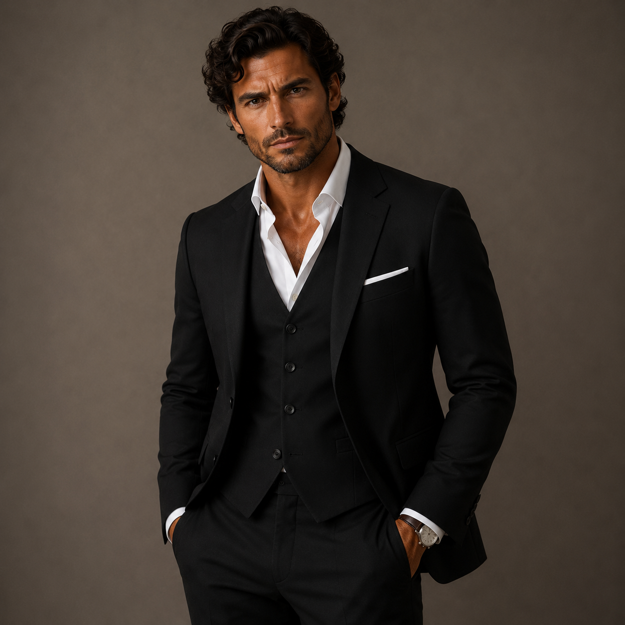 Men’s 3 Piece Suit | The Pesaro | Slim Fit Formal Wedding & Business Suit Set
