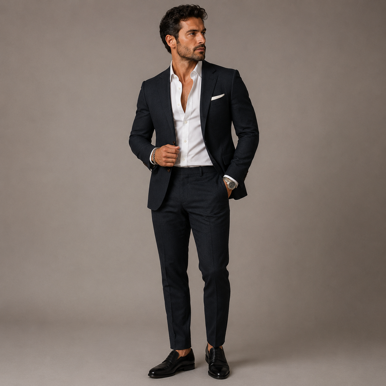 The Danforth Men’s Slim Fit Two Piece Elegant Suit Set