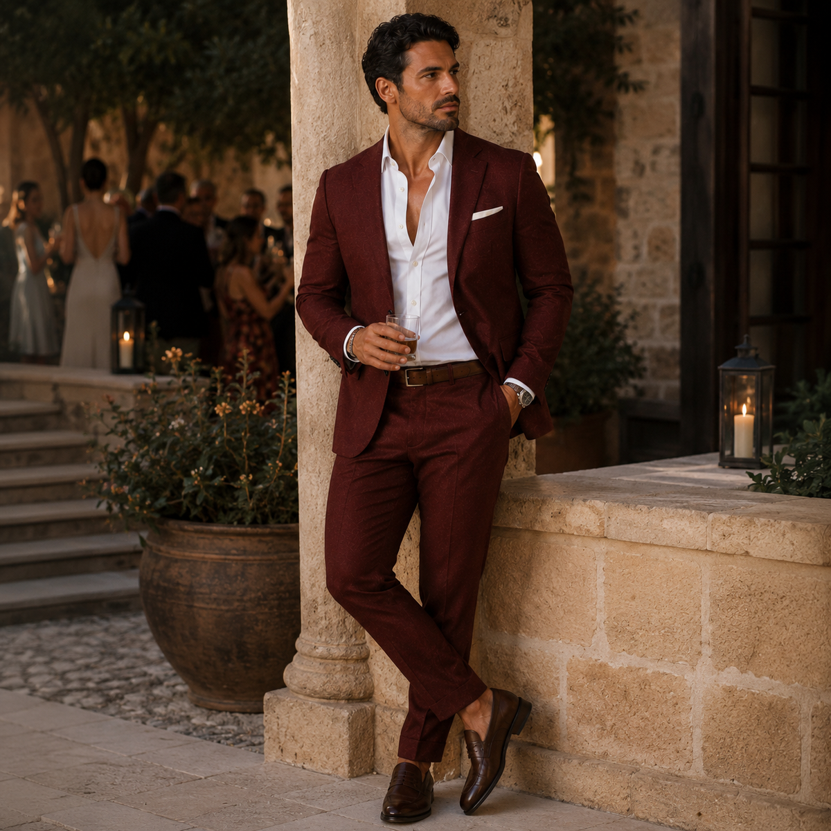 The Danforth Men’s Slim Fit Two Piece Elegant Suit Set