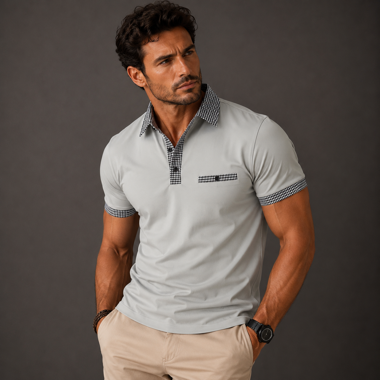 The Glenhaven Men’s Contrast Collar Polo Shirt